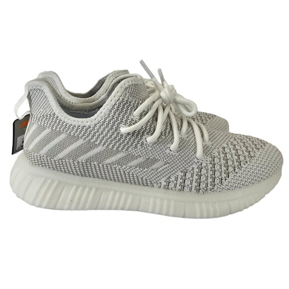 Womens Avia White Mixed Knit Memory Foam Trainer Sneakers Ultra-Lightweight - Picture 6 of 9